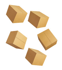 box package delivery cardboard carton packaging isolated shipping gift container brown send transport moving house relocation