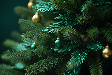 green pine tree for christmas decoration design.