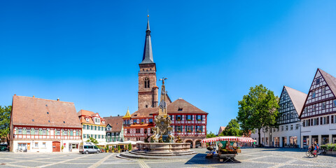 Königsplatz, Schwabach, Bayern, Deutschland 