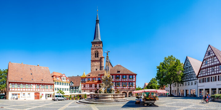 K&ouml;nigsplatz, Schwabach, Bayern, Deutschland 