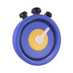 Timer Education Icons Set UX UI Web Design Elements 3d rendering