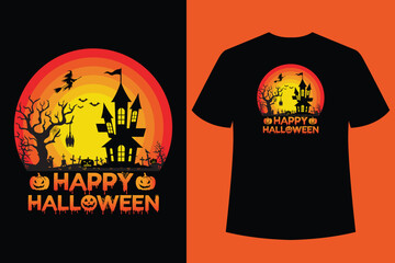 Best Halloween T-shirt Design | Halloween scary night t-shirt design / Horror t shirt Design
