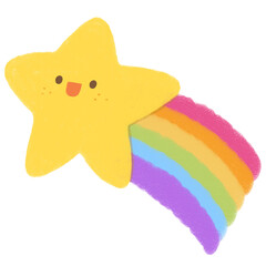 Star and rainbow