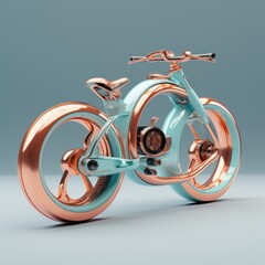 3d futuristic concept bike isolated