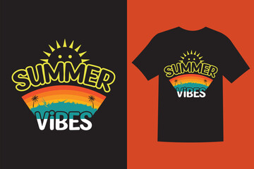 Summer T-shirt Design || Summer Vibes,
Awesome Summer T-shirt Design, Beach T-shirt Design.