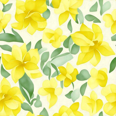seamless pattern with botanical flowers beautiful fantasy vintage wallpaper print digital background. generative ai 
