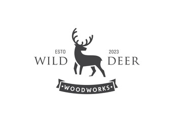 this is a a unique deer logo design for your business