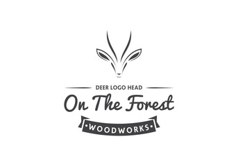 Fototapeta premium this is a a unique deer logo design for your business