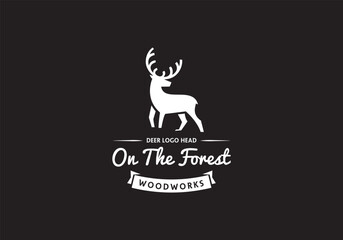 this is a a unique deer logo design for your business