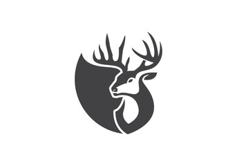 this is a a unique deer logo design for your business