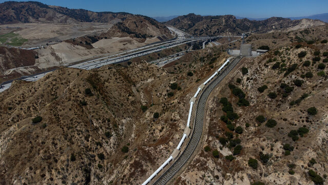 Los Angeles Aqueduct Cascades, Sylmar, San Fernando Valley, California