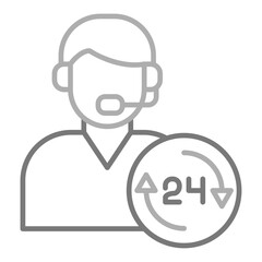 24 hours support Icon