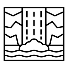 Waterfall Icon