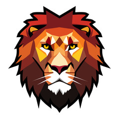 lion head vector illustration