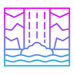 Waterfall Icon