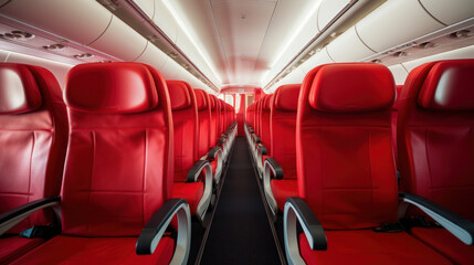 the row seat in the airplane