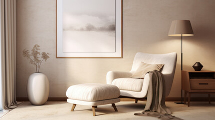 The interior design of the harmonized living room