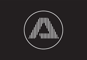 this is creative letter A text design for your business