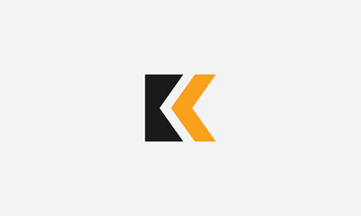 letter k unique and creative logo design
