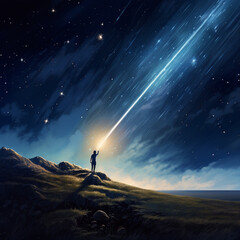 Fototapeta premium Shooting star.