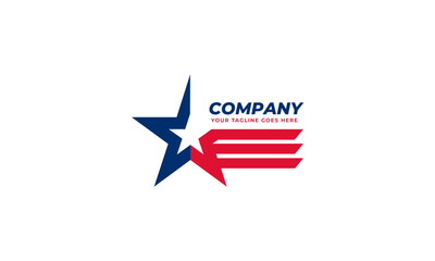 Star shape geometry abstract logo.