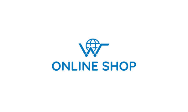 Logo design for the online shopping market.