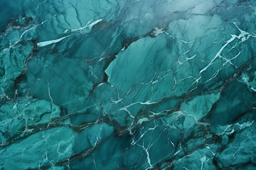 Blue green marine marble with shapes of ocean and sea water and waves. Pattern background