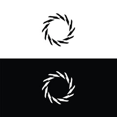Circle vector logo template design . Circle icon . Circle silhouette