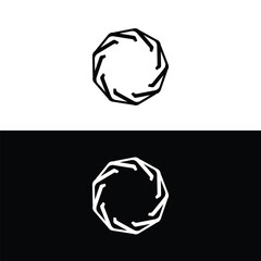 Circle vector logo template design . Circle icon . Circle silhouette