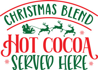Christmas Blend Hot Cocoa Served Here