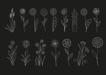 Floralia black & white