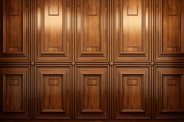 Luxury wood paneling background or texture.