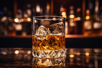 Food photography, editorial photography, close-up of Bushwacker Cocktail, blurred background. Ai Generated Content.