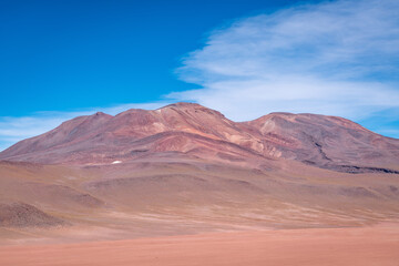 Desert landscape of the bolivian altiplano