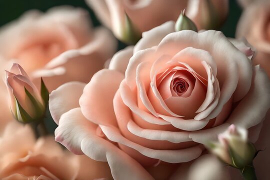 Lovely flowers make a great gift for moms on Mother's Day to show love and respect. We can observe them close by.. Creative resource, AI Generated