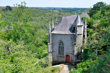 Eglise Sainte-Barbe du Faouët dans le Morbihan en Bretagne
