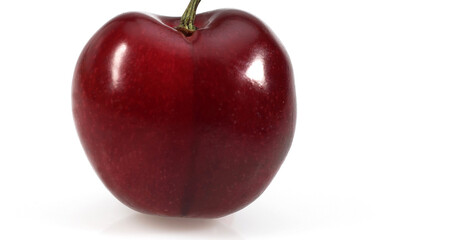 Bigarreau Cherry, a French Specy, against White Background