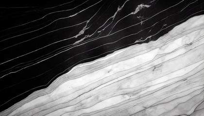 Abstract diagonal white black natural stone marble texture,  luxury tile surface background	
