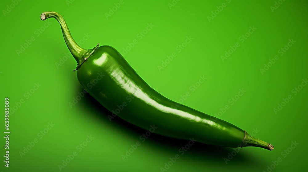 Wall mural green chili pepper