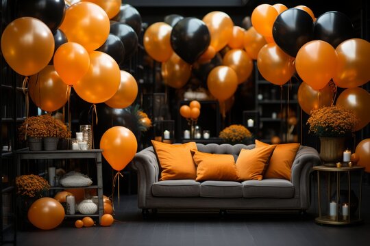 Festive Decor: Orange-themed decorations for events like Halloween or Thanksgiving.
