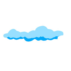 Cloud vector element graphic