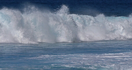 Waves in Atlantic Ocean, Porto Moniz, Madeira Island Portugal