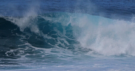 Waves in Atlantic Ocean, Porto Moniz, Madeira Island Portugal