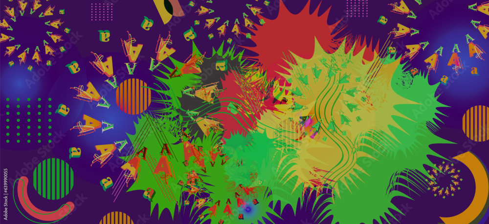 Fototapete Abstract background with geometric shapes. Vector illustration for your design.