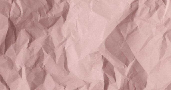 Peach crumpled paper texture. Stop Motion. Seamless Looped. Grunge Paper Texture Noise Animated Stop Motion Background and Overlays.