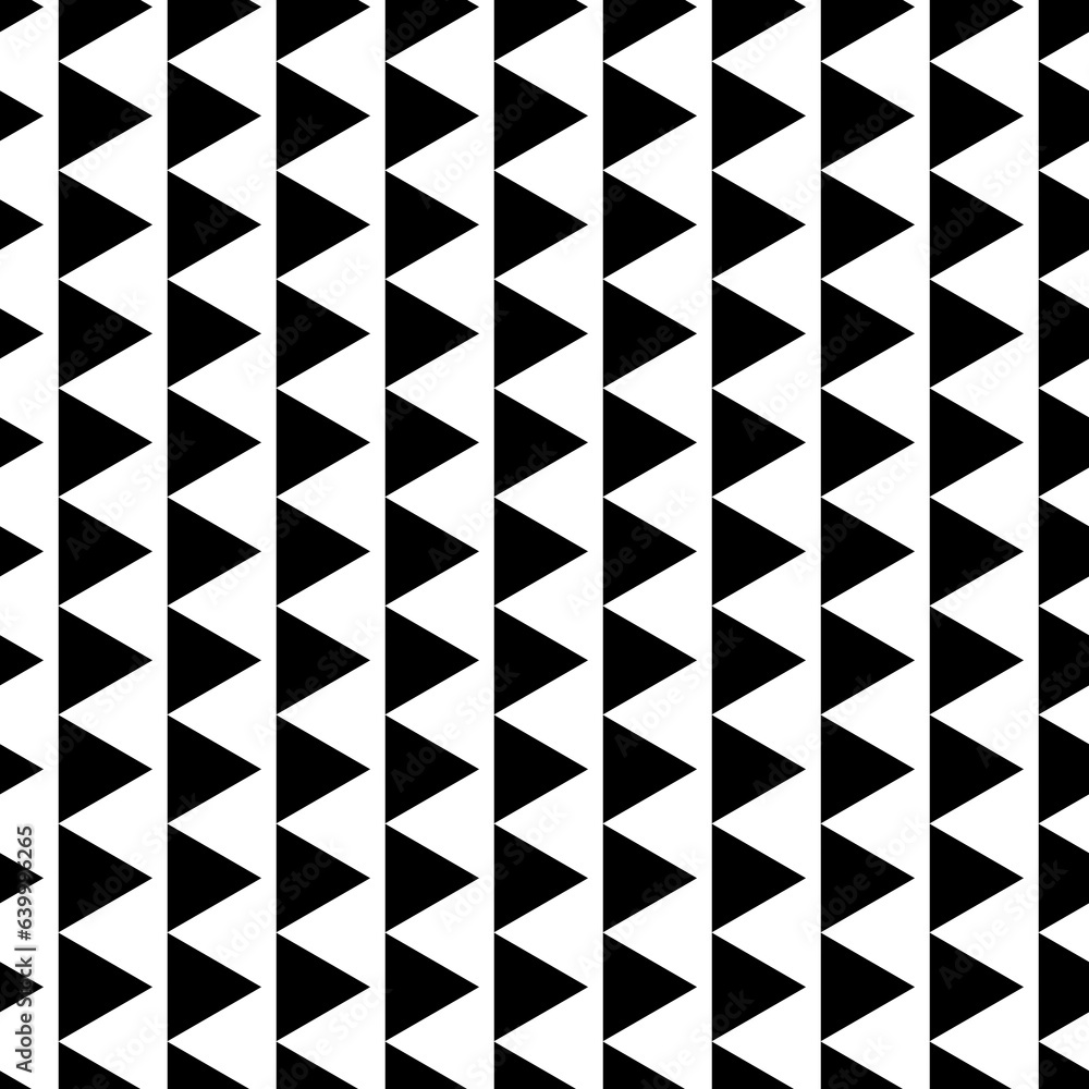 Poster abstract modern minimal black and white monochrome geometry vertical triangle zig-zag grid texture b