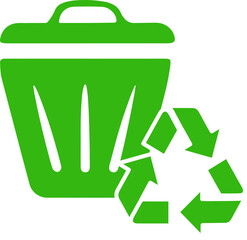 recycle trash bin lebal