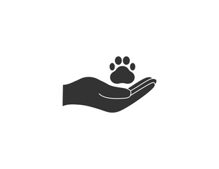 Animal care, charity icon. Vector illustration. - 639996879