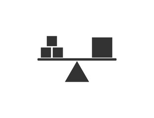 Stability, balance, harmony icon. Vector illustration.