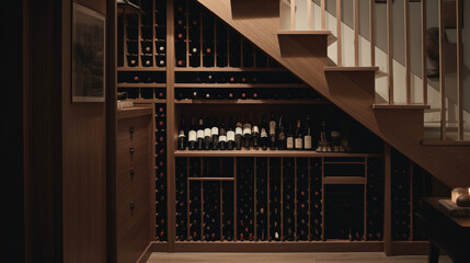 under stair wine storage unit.